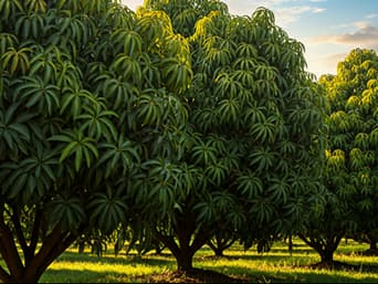 Fresh mangoes from the orchard