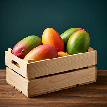 Golden selection of premium mangoes